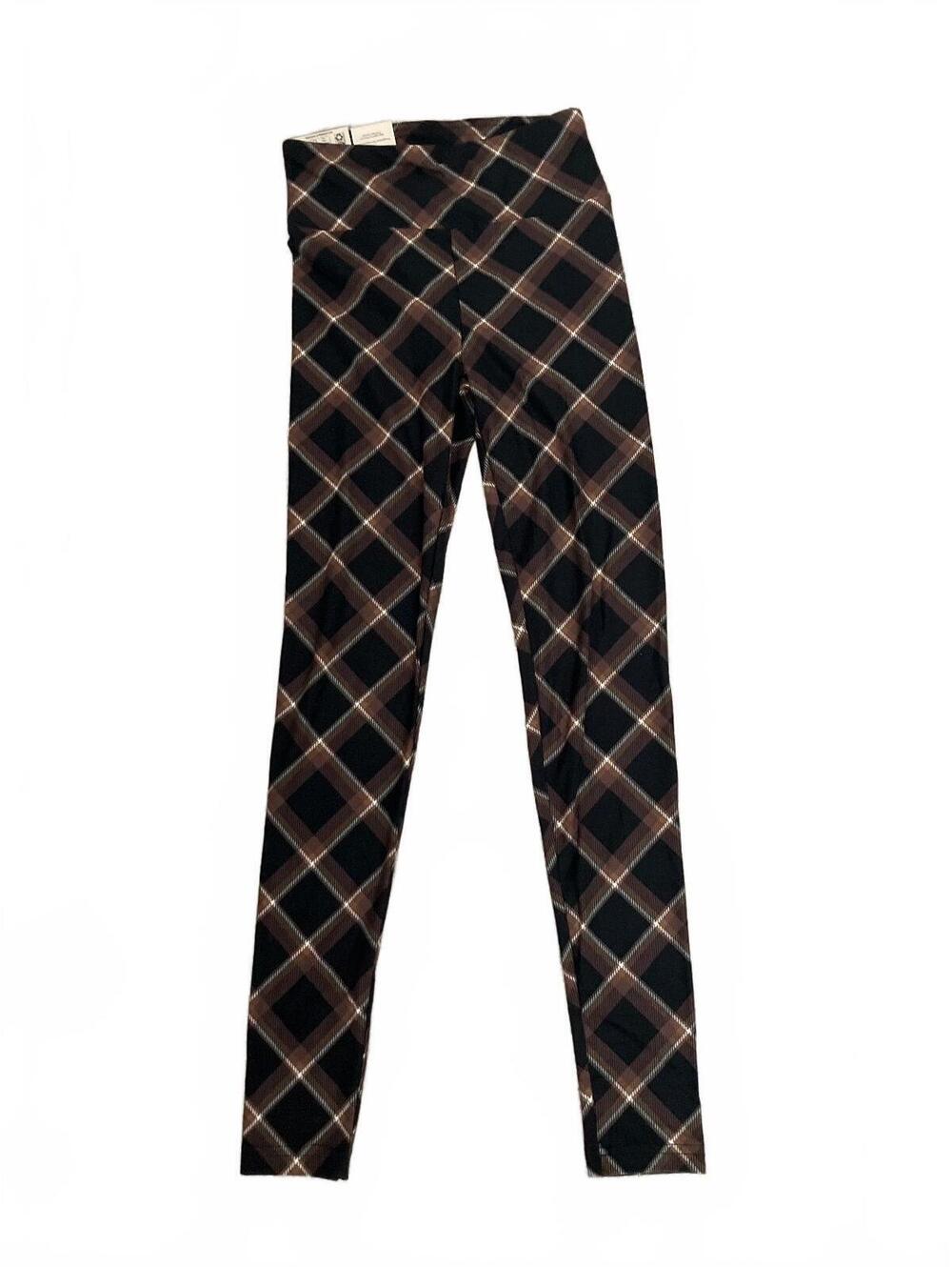 NWT No Boundaries Yoga High Waist Plaid Leggings
